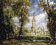 John Constable Salisbury Cathedral from the Bishop s Grounds France oil painting artist